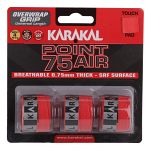 Karakal Point 75 Air Overwrap Grip 3Pack Red